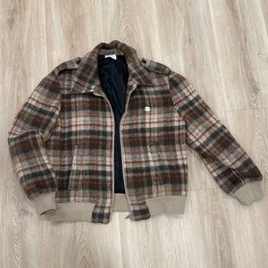 Celine Jacket Size S Checks Jacket Awesome for Winter / Spring